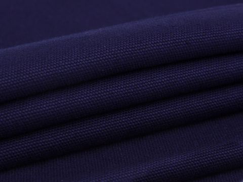 КАНВАС из хлопка - синий с полосой