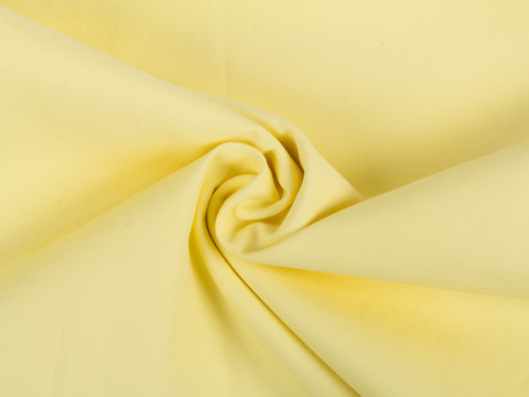 Поплин лимонного цвета из хлопка и полиэстера