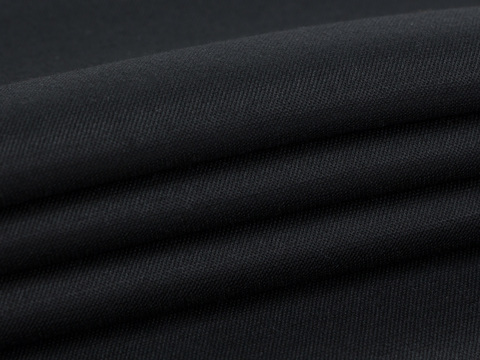 Костюмная поливискоза с шерстью ТРЭСКА - черный