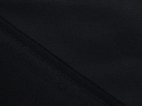 Костюмная поливискоза с шерстью ТРЭСКА - черный