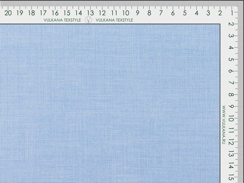 Ткань голубого цвета из хлопка и полиэстера