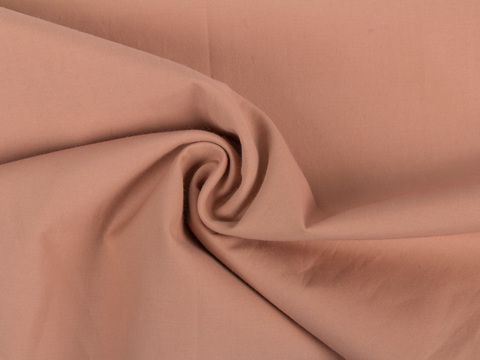 Поплин пыльно-розового цвета из хлопка и полиэстера