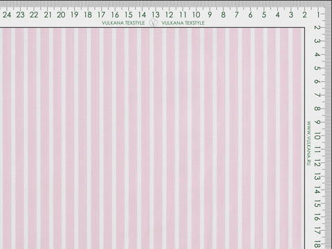 Полоска поплин ЗАРАНО ПАУДЕР из поликоттона - розовый