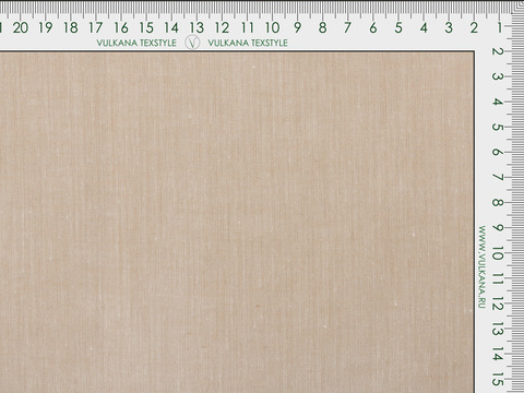 Бежевая лёгкая ткань из хлопка и вискозы