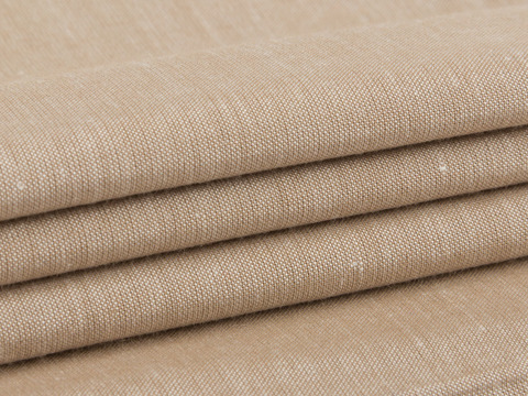 Бежевая лёгкая ткань из хлопка и вискозы
