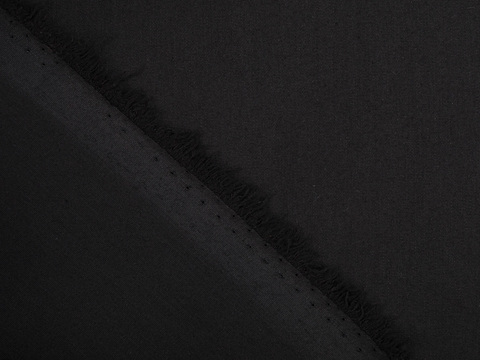 Поплин РОКЕТ из поликоттона стрейча - черный