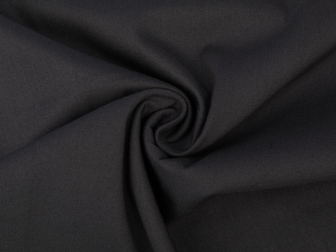 Поплин РОКЕТ из поликоттона стрейча - черный