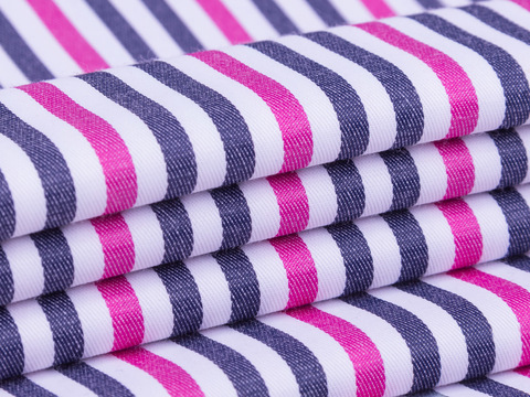 Полоска ГУДСТРАЙП из поликоттона с лайкрой - фиолетовый-синий