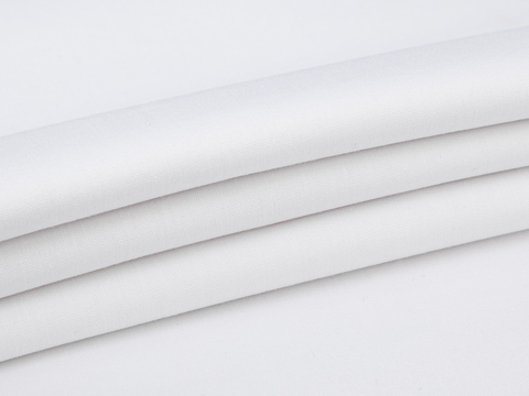Поплин РОКЕТ из поликоттона стрейча - белый