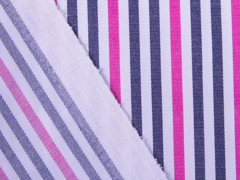 Полоска ГУДСТРАЙП из поликоттона с лайкрой - фиолетовый-синий