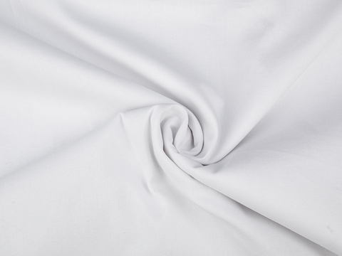 Поплин РОКЕТ из поликоттона стрейча - белый