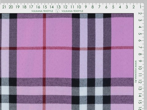 Ткань MULBERRY CHK-D03 C002(pink-black)