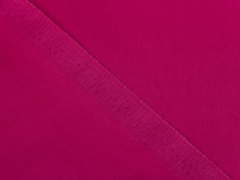 Ярко-розовая однотонная ткань хлопок с полиэстером