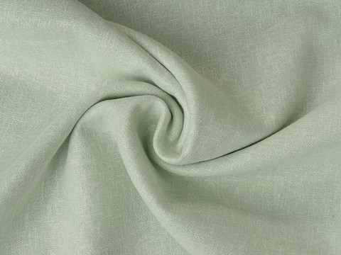 Ткань ментолового цвета из полиэстера и вискозы