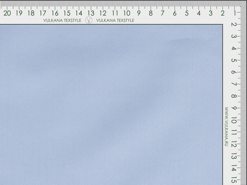 Поплин голубого цвета из хлопка и полиэстера