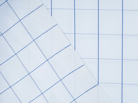 Ткань BUTTER BLENDS CHK-D01 C001(white-blue)