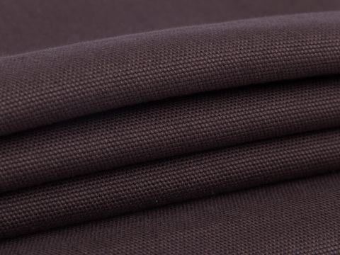 Однотонная каштановая ткань из хлопка