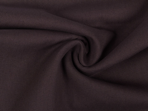 Однотонная каштановая ткань из хлопка