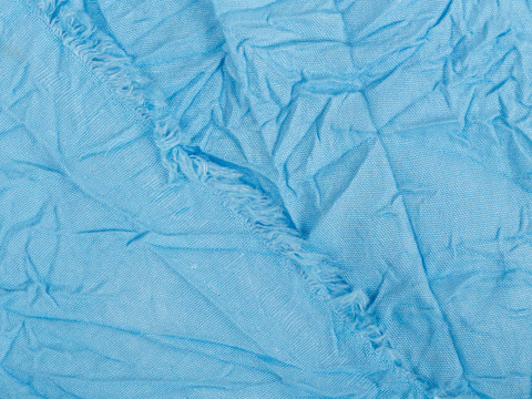 Жатка небесно голубого цвета из полиэстера и хлопка