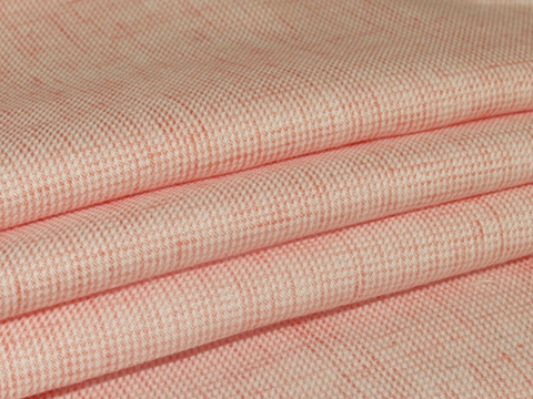 Имитация льна AWARD из хлопка тенсель - персиковый