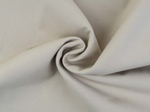 Светло-бежевая ткань из хлопка полиэстера и лайкры