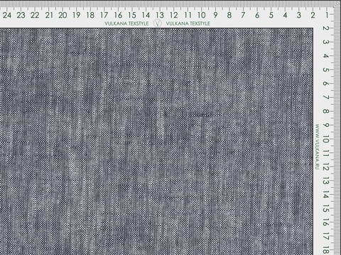 Имитация льна РОЯЛ ЛИНЕН из поликоттона - синий