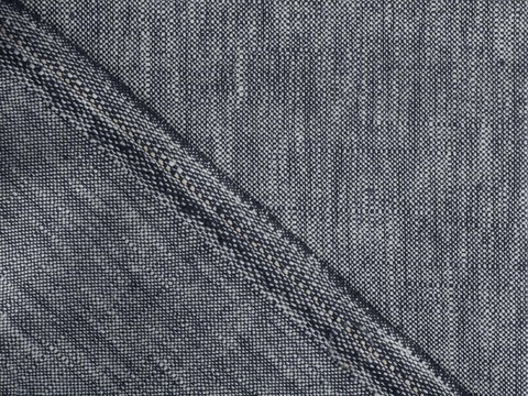 Имитация льна РОЯЛ ЛИНЕН из поликоттона - синий