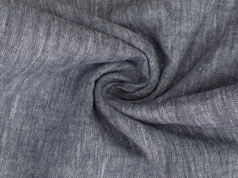 Имитация льна РОЯЛ ЛИНЕН из поликоттона - синий