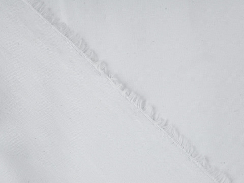 Белая однотонная ткань из хлопка полиэстера и лайкры