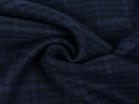 Ткань TWEED LIFE CHK-D88 C001(blue)