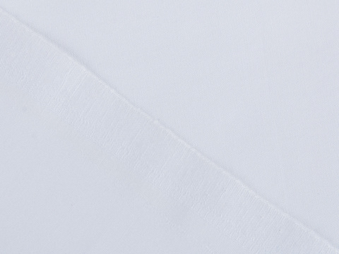 Белый поплин из хлопка и полиэстера