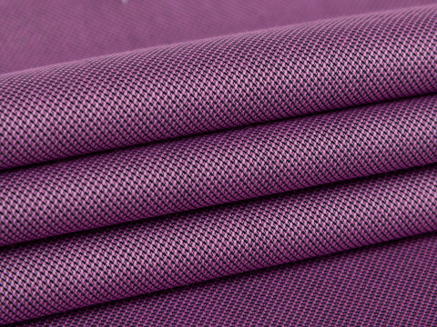 Фиолетовая ткань добби из хлопка и полиэстера