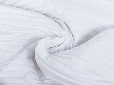 Ткань PLEAT SISTERS LYC-D01 C001(white)
