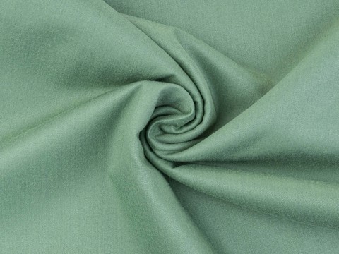 Ткань зелёного цвета из модала и полиэстера