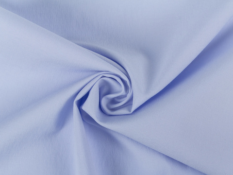 Голубая однотонная ткань из полиэстера вискозы и лайкры