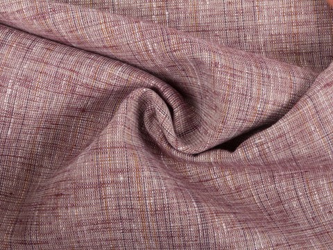 Имитация льна BELFAST из поликоттона - бордовый