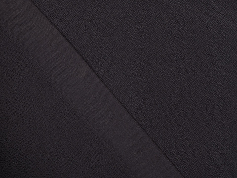 Имитация шелка КРЕП из полиэстера - черный