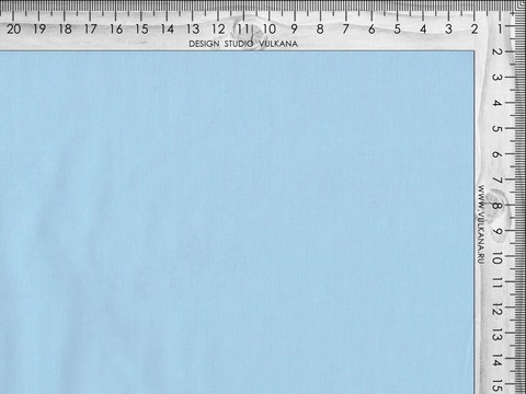 Поплин светло-голубого цвета из хлопка и полиэстера