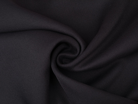 Имитация шелка КРЕП из полиэстера - черный