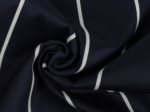 Ткань BUTTER STRIPE PRT-D18 C002(navy-cream)