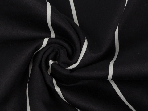 Ткань BUTTER STRIPE PRT-D18 C003(black-white)