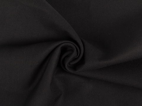 Поплин БЛЭКБЕРРИ из поливискозы - черный