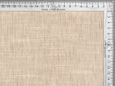 Имитация льна ЛИНЕН ДАШ из поликоттона - бежевый