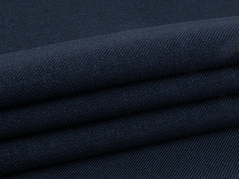 Тёмно-синяя костюмная ткань из полиэстера и вискозы
