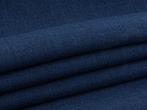 Синяя костюмная ткань из полиэстера и вискозы