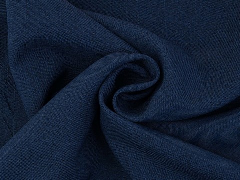 Синяя костюмная ткань из полиэстера и вискозы