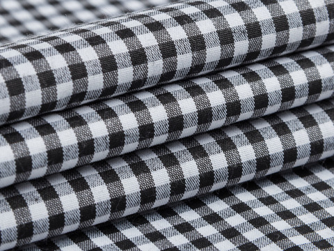 Ткань UNI CHECK MED-2 BLACK