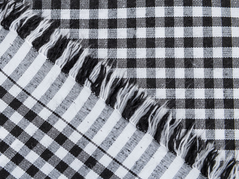 Ткань UNI CHECK MED-2 BLACK