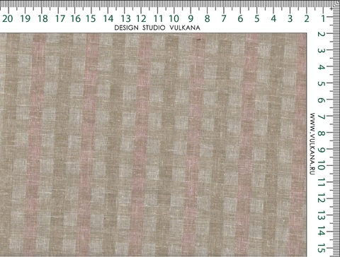 Имитация льна ЛИНЕН МОСС из поликоттона - оранжевый