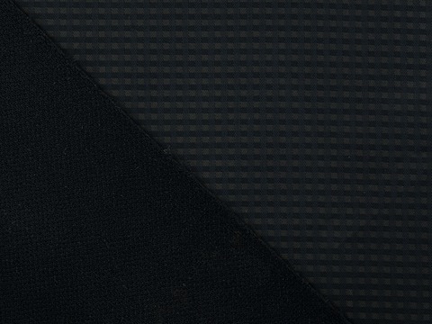 Курточная влагонепроницаемая ткань чёрно-оливкового цвета из полиэстера